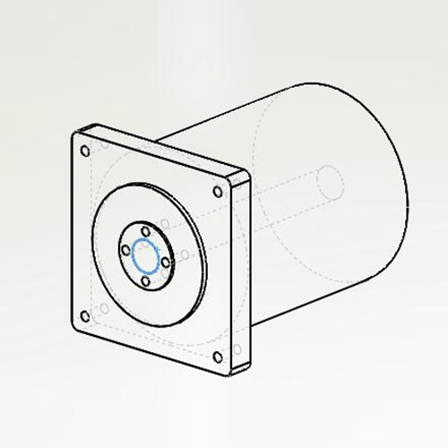整框電機(jī) 外徑70mm； 圓法蘭；方法蘭